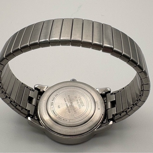 Timex Navy Blue Dial Day Date Easy Read Indiglo Stainless Steel Expansion Band - Picture 6 of 8